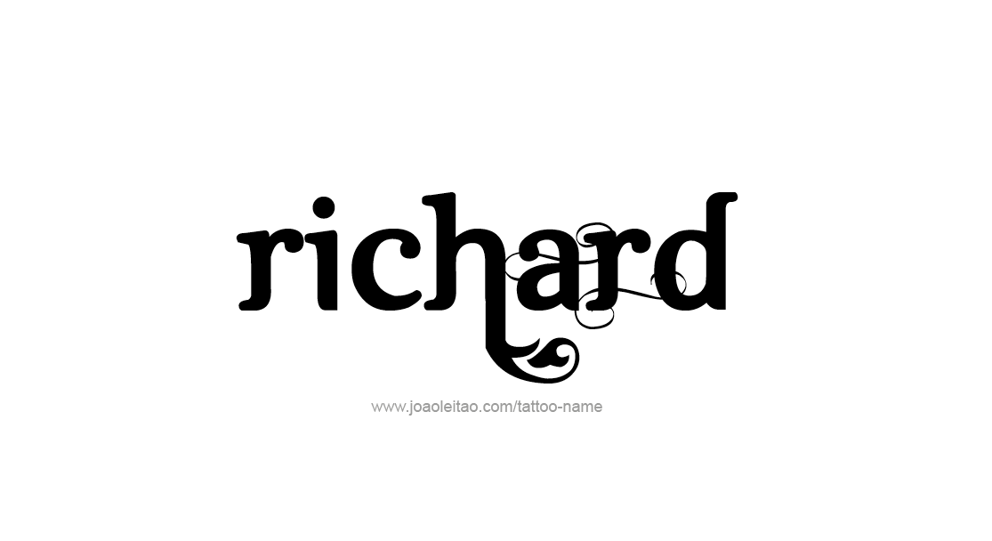 Tattoo Design  Name Richard   