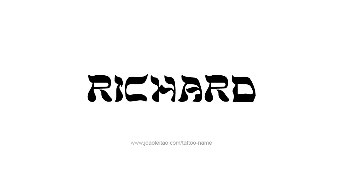 Tattoo Design  Name Richard   