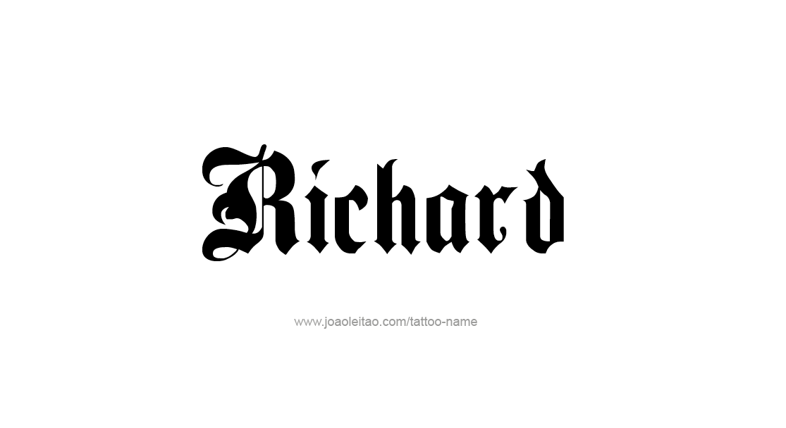 Tattoo Design  Name Richard   