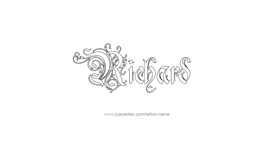 Tattoo Design  Name Richard   