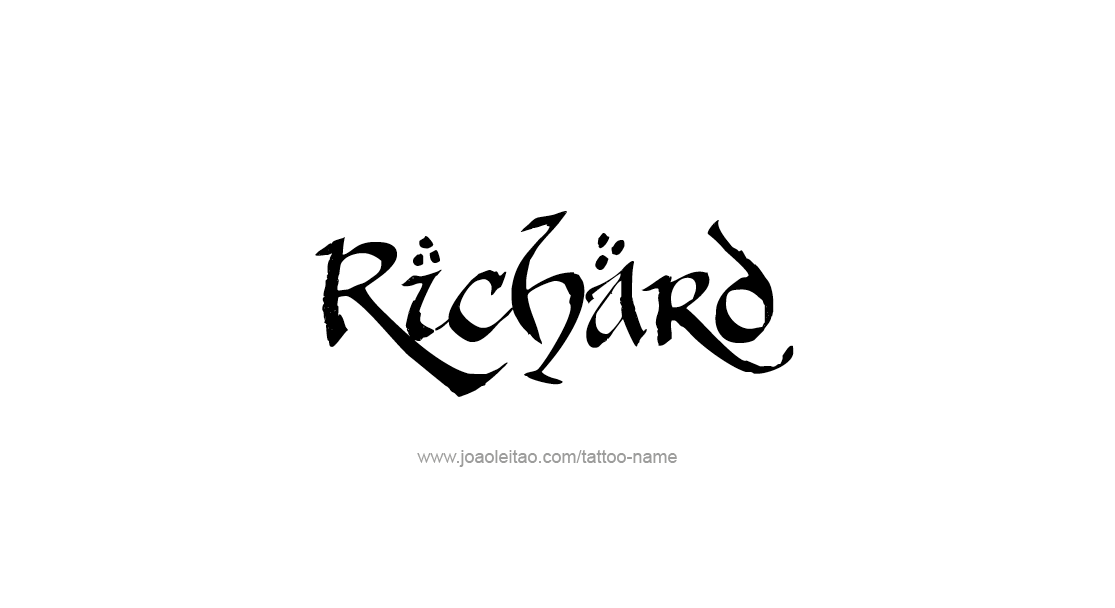 Tattoo Design  Name Richard   