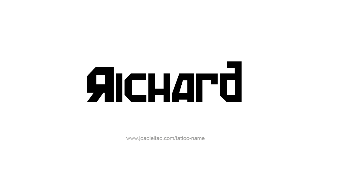 Tattoo Design  Name Richard   