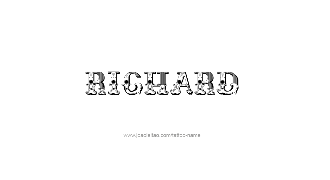 Tattoo Design  Name Richard   