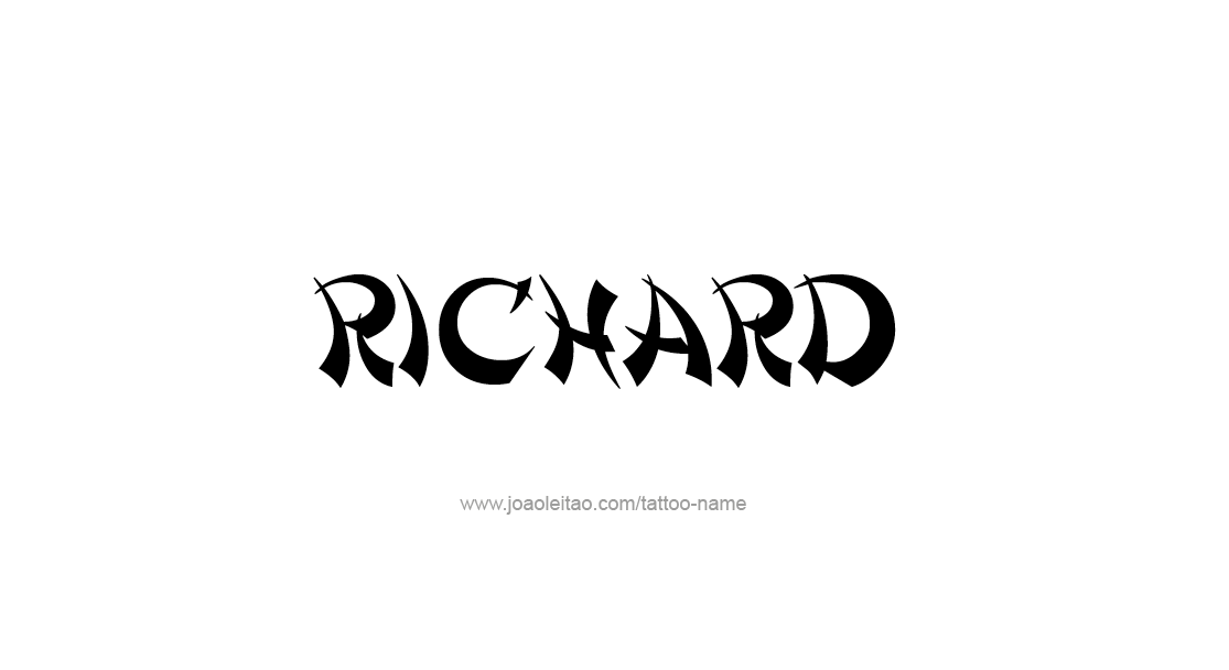 Tattoo Design  Name Richard