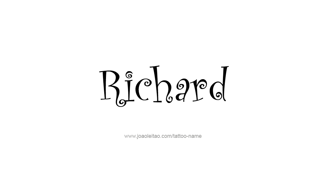 Tattoo Design  Name Richard   