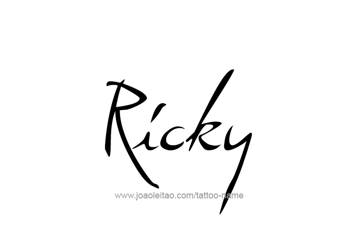 Tattoo Design  Name Ricky   