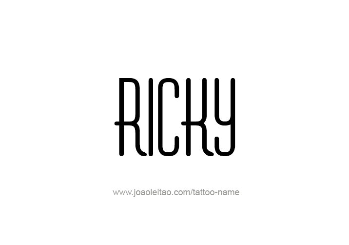 Tattoo Design  Name Ricky   