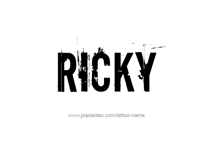 Tattoo Design  Name Ricky   