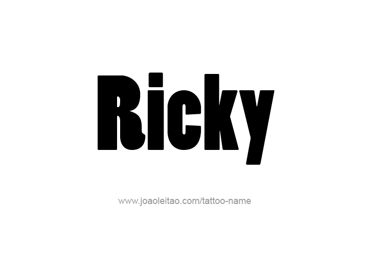 Tattoo Design  Name Ricky   