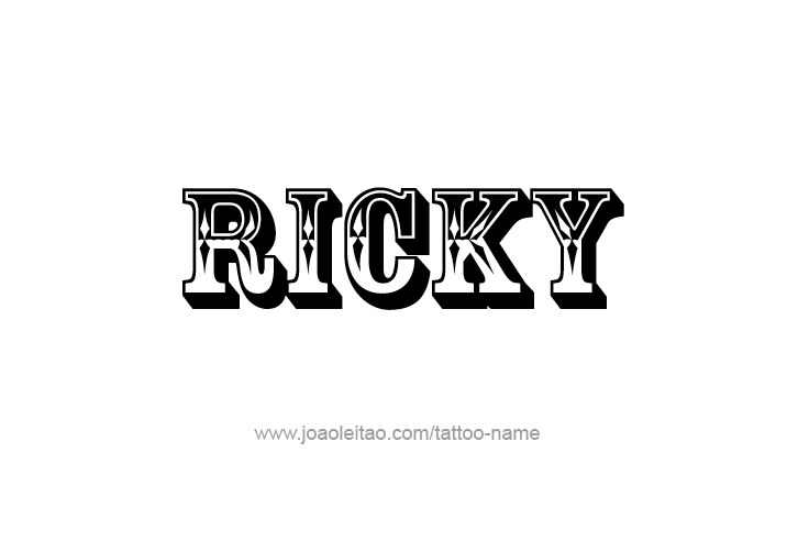 Tattoo Design  Name Ricky   