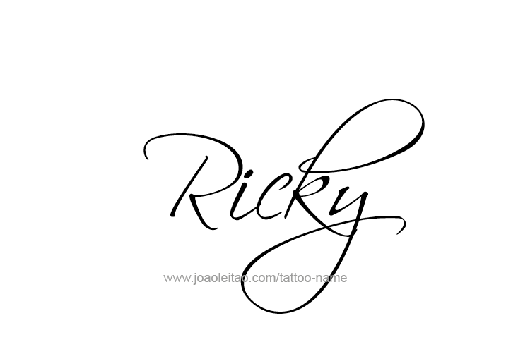 Tattoo Design  Name Ricky   