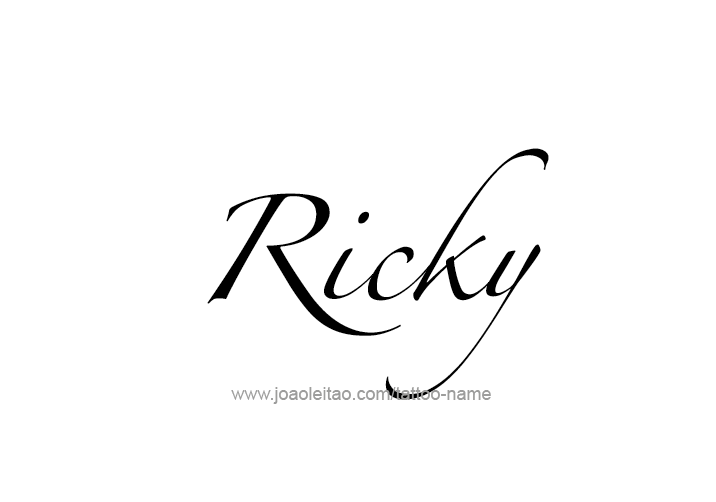 Tattoo Design  Name Ricky   