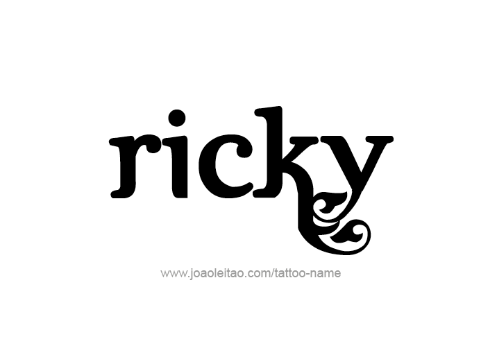 Tattoo Design  Name Ricky   