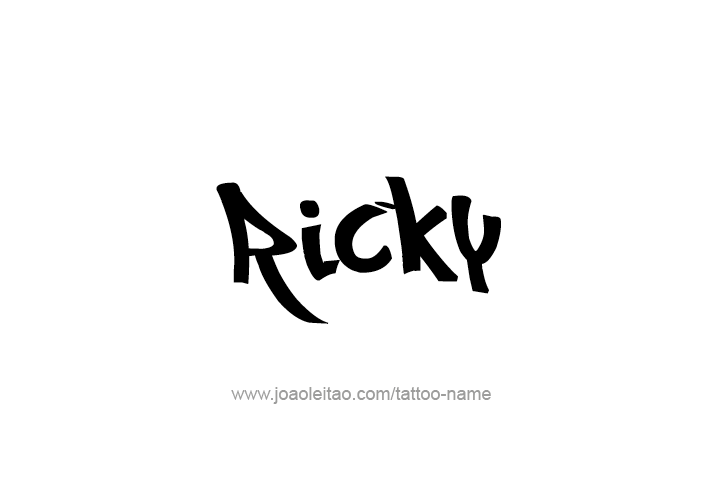 Tattoo Design  Name Ricky   