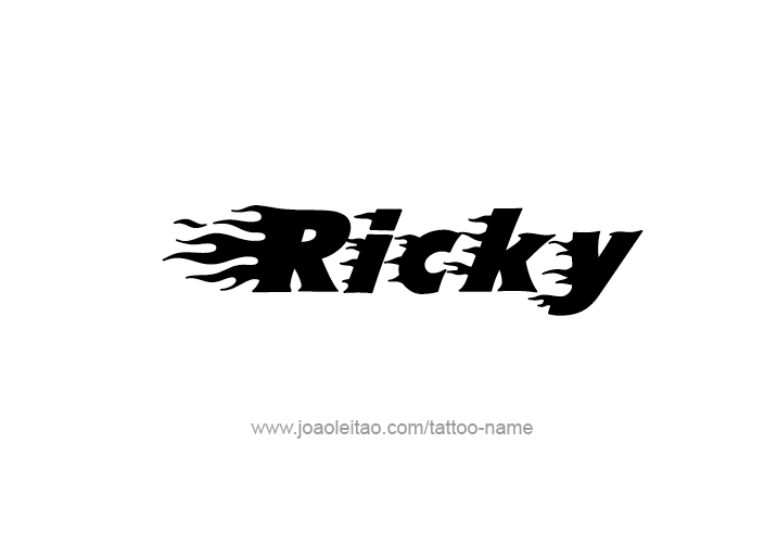 Tattoo Design  Name Ricky   