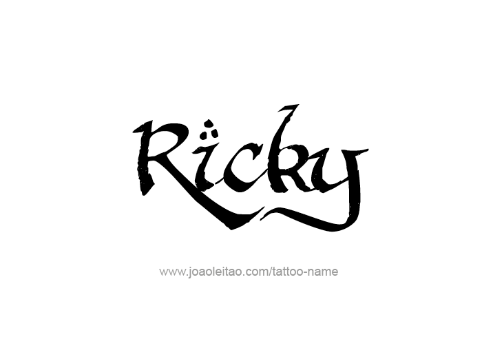 Tattoo Design  Name Ricky   