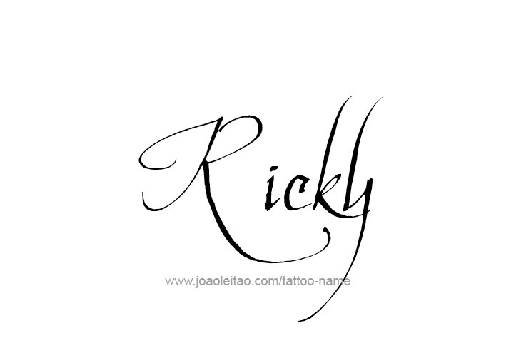 Tattoo Design  Name Ricky   