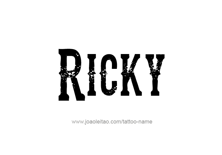 Tattoo Design  Name Ricky   