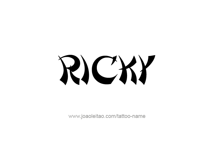 Tattoo Design  Name Ricky