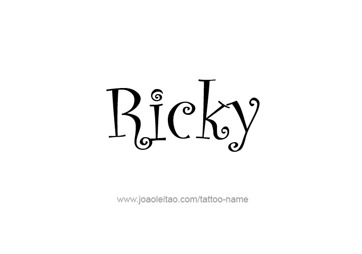 Tattoo Design  Name Ricky   