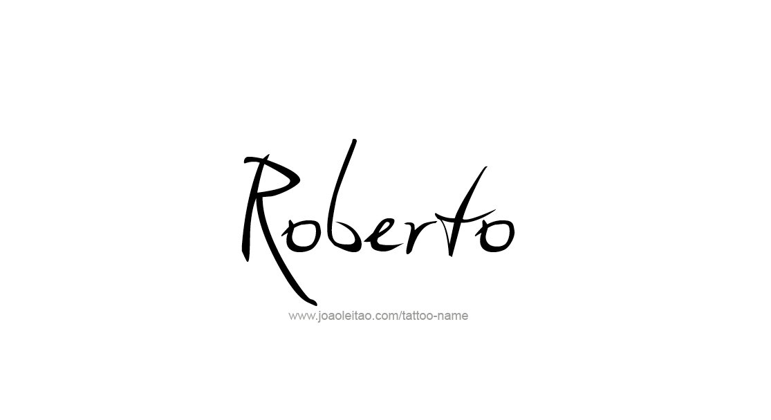 Tattoo Design  Name Roberto   