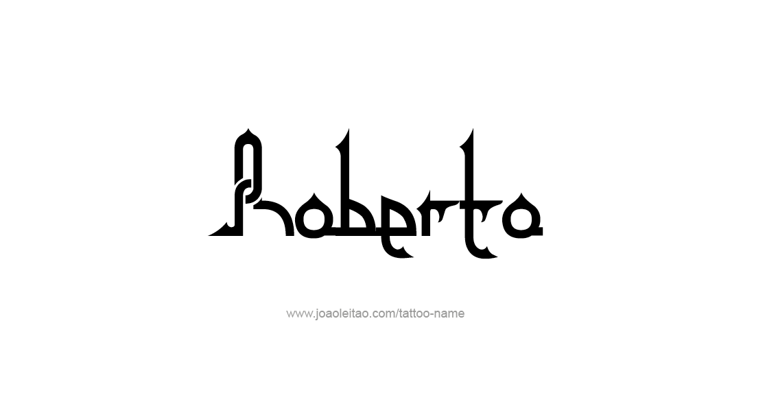 Tattoo Design  Name Roberto   