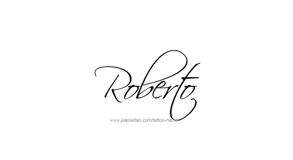 Tattoo Design  Name Roberto   