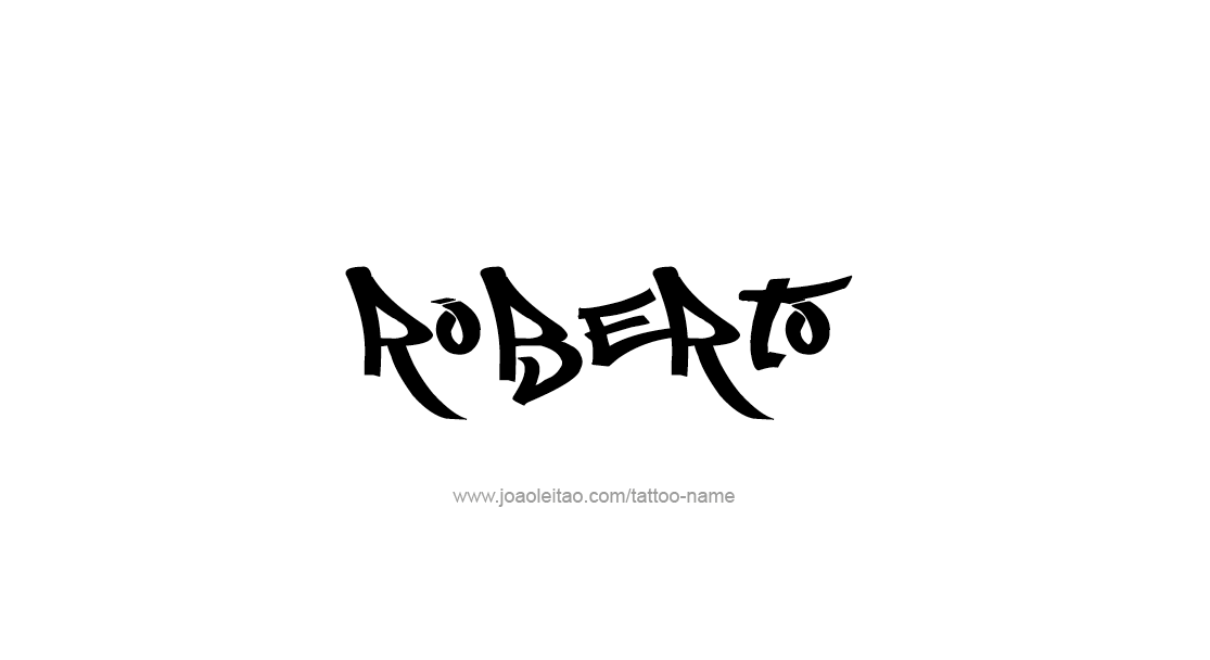 Tattoo Design  Name Roberto   