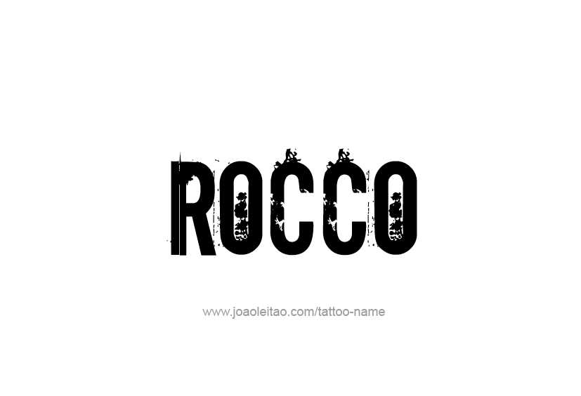 Tattoo Design  Name Rocco   