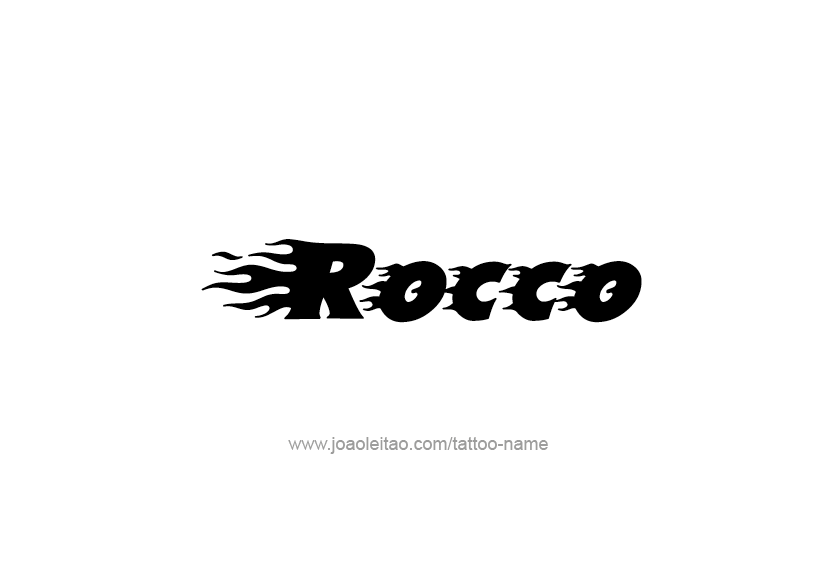 Tattoo Design  Name Rocco   