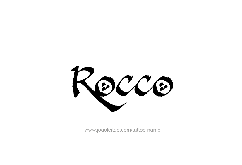 Tattoo Design  Name Rocco   