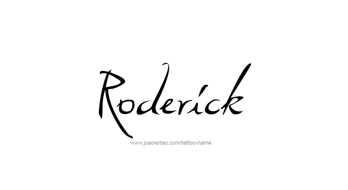 Tattoo Design  Name Roderick   