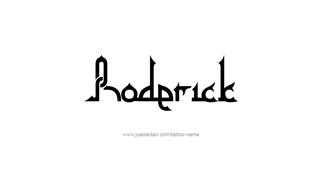 Tattoo Design  Name Roderick   