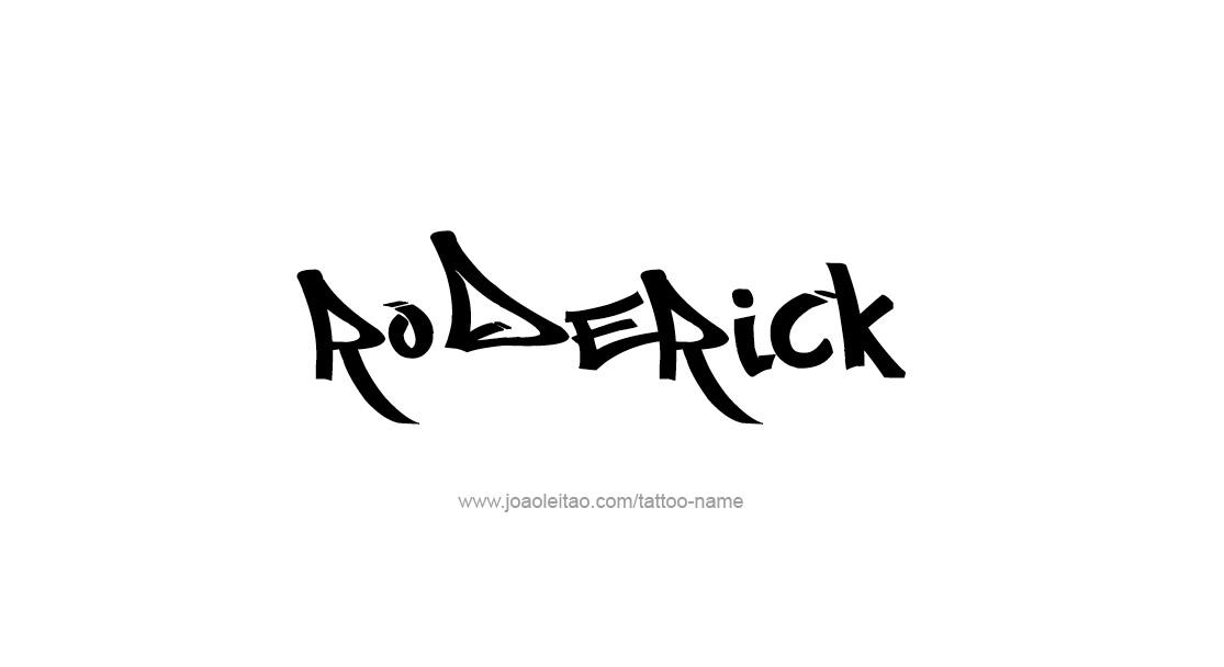 Tattoo Design  Name Roderick   