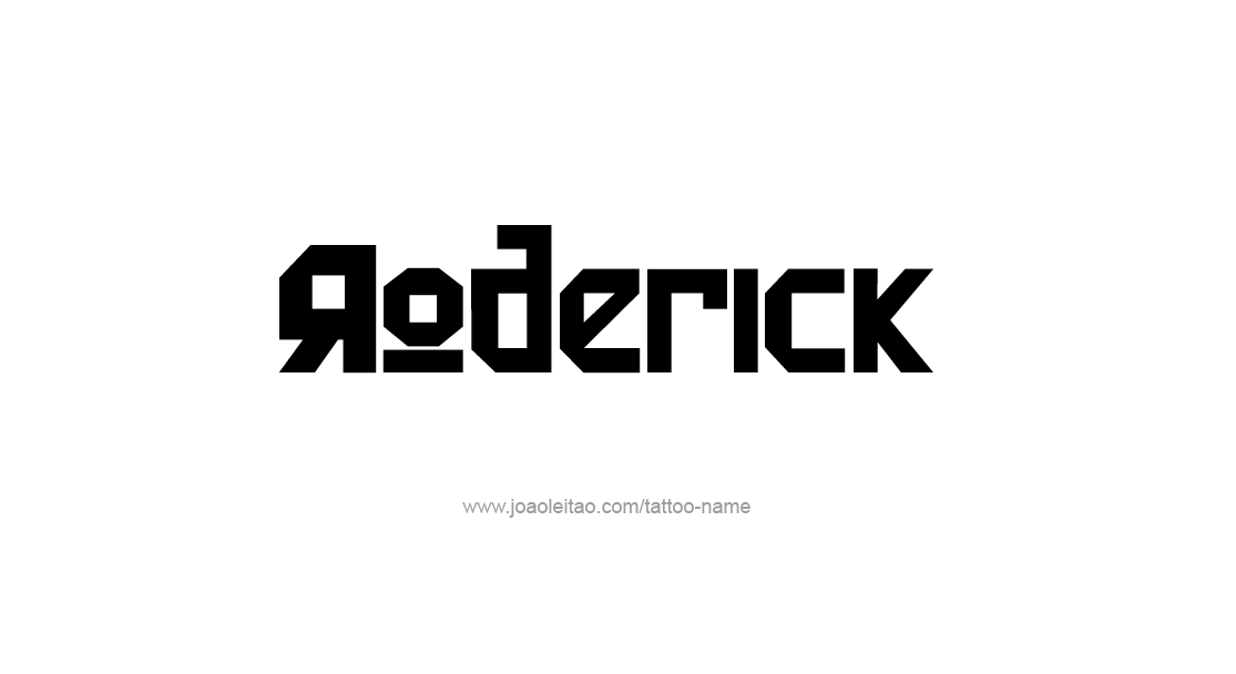 Tattoo Design  Name Roderick   