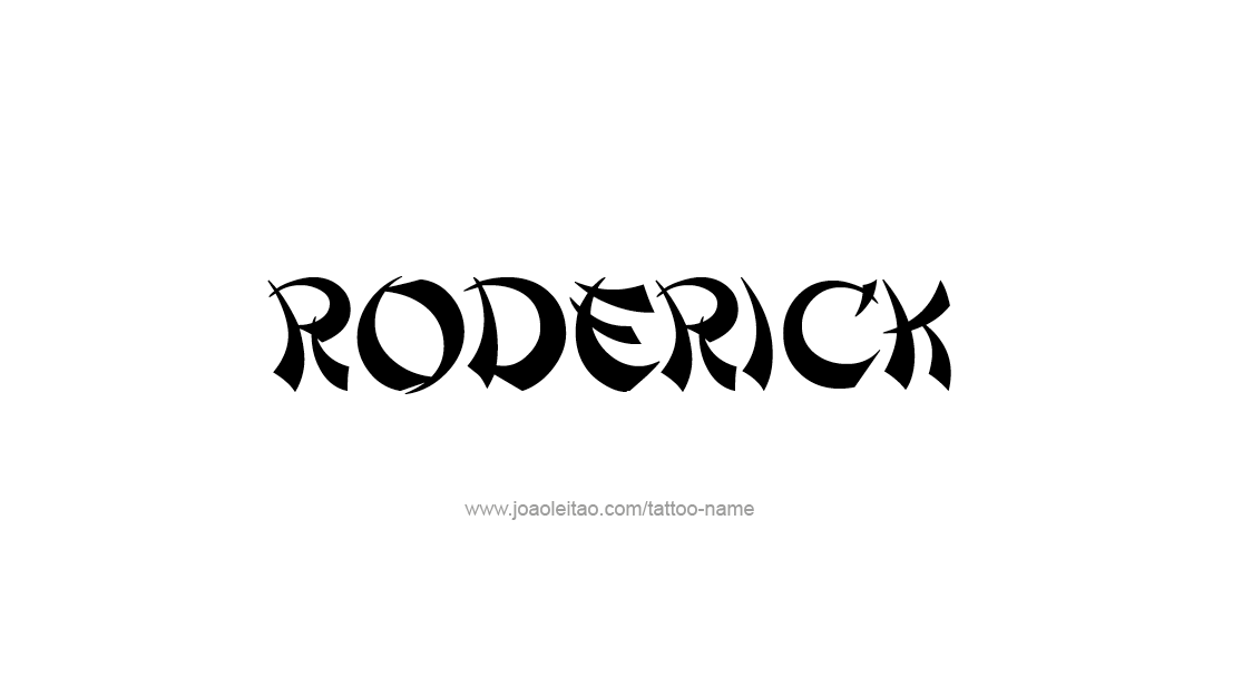 Tattoo Design  Name Roderick