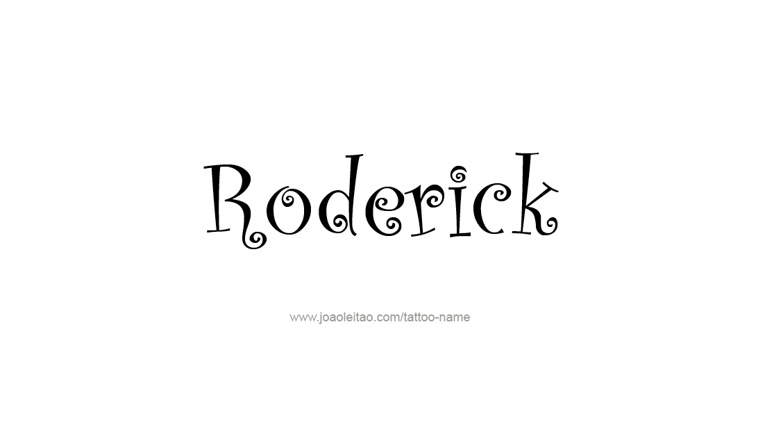 Tattoo Design  Name Roderick   