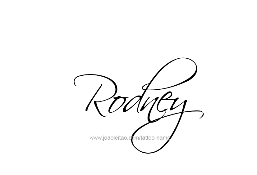 Tattoo Design  Name Rodney   