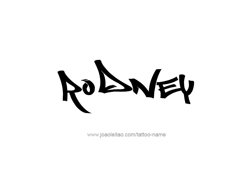 Tattoo Design  Name Rodney   