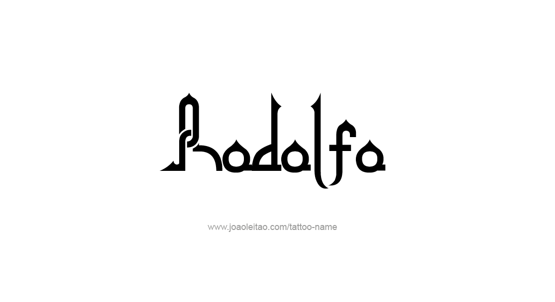 Tattoo Design  Name Rodolfo   