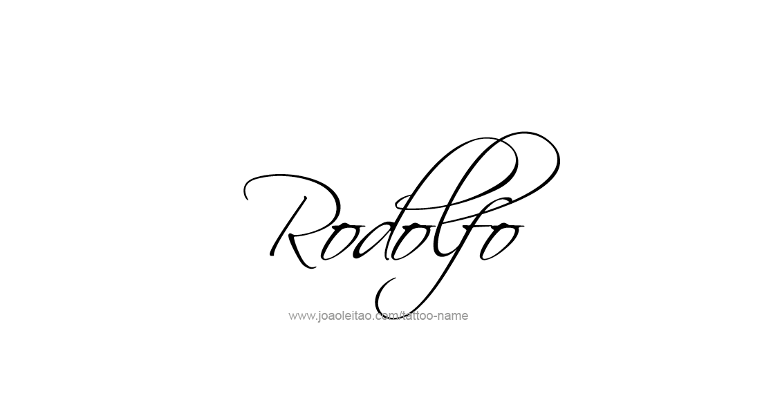 Tattoo Design  Name Rodolfo   