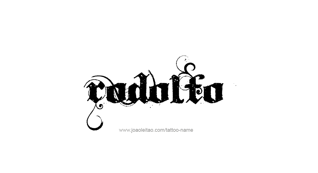 Tattoo Design  Name Rodolfo   