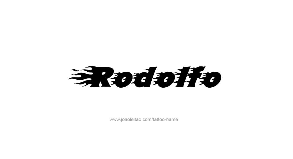 Tattoo Design  Name Rodolfo   