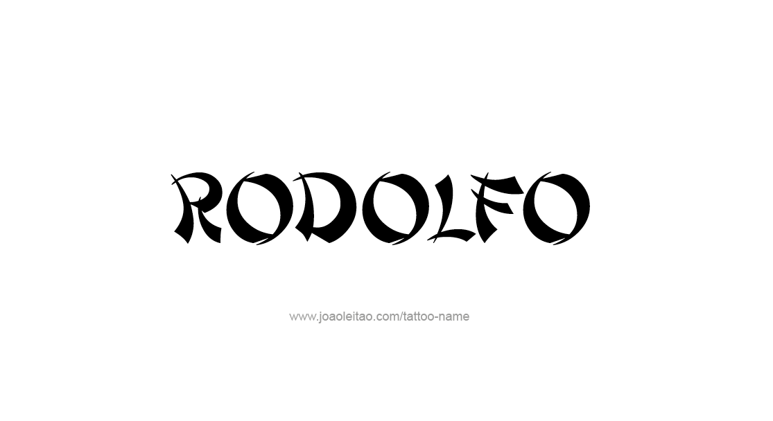 Tattoo Design  Name Rodolfo