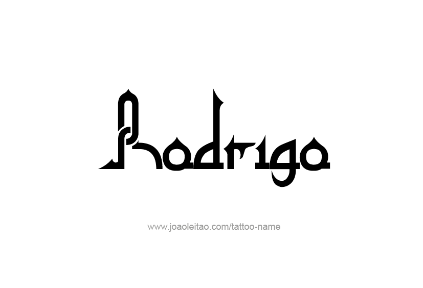 Tattoo Design  Name Rodrigo   