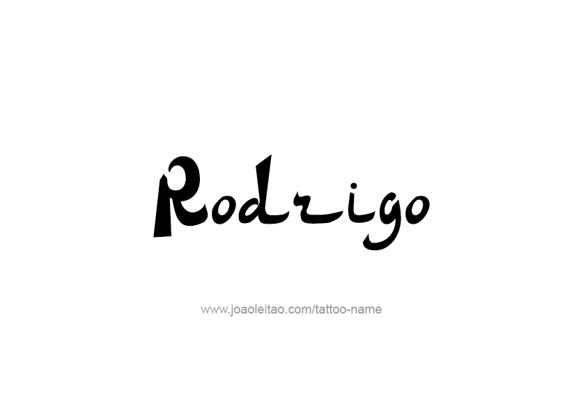 Tattoo Design  Name Rodrigo   