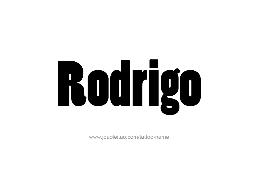 Tattoo Design  Name Rodrigo   