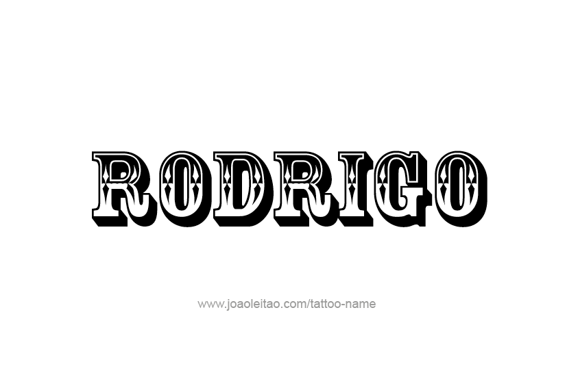 Tattoo Design  Name Rodrigo   