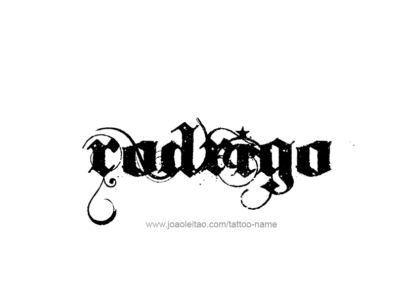 Tattoo Design  Name Rodrigo   