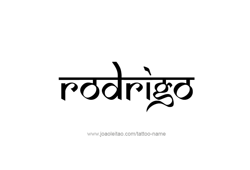 Tattoo Design  Name Rodrigo   